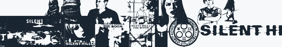 Rzeczywista próbka kroju Silent Hill Nightmares — Aa Bb Cc 0123456789