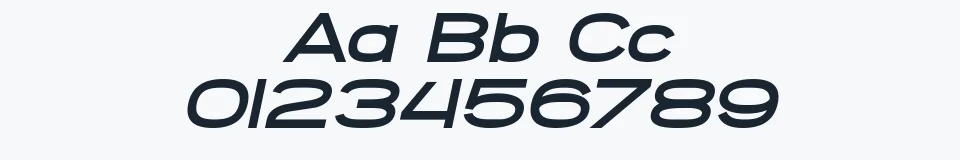 Rzeczywista próbka kroju SF Grandezza — Aa Bb Cc 0123456789