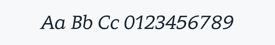 Rzeczywista próbka kroju Contra — Aa Bb Cc 0123456789