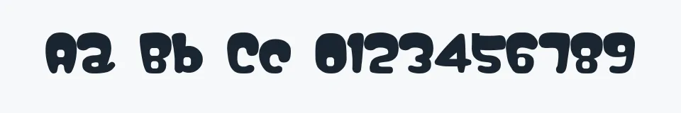 Rzeczywista próbka kroju Nipple — Aa Bb Cc 0123456789