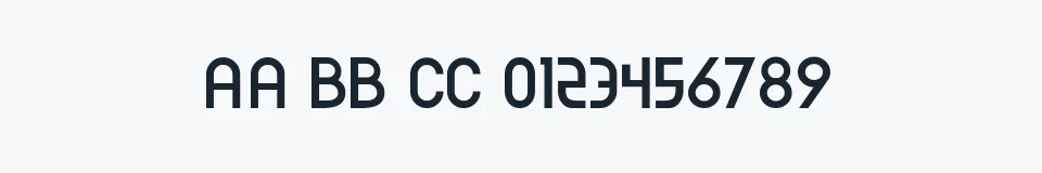 Podgląd czcionki CORPOREA