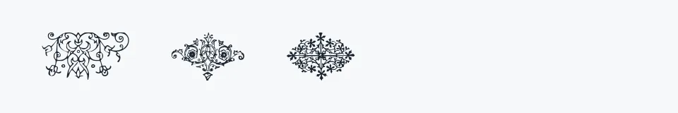 Rzeczywista próbka kroju Fraktur-Schmuck — Aa Bb Cc 0123456789
