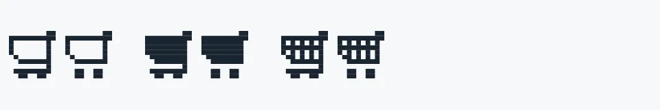 Podgląd czcionki btd Cart-O-Grapher (bitmap)