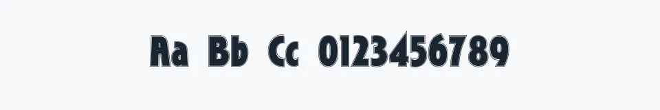 Rzeczywista próbka kroju Roslyn Contour — Aa Bb Cc 0123456789