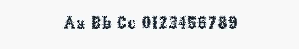 Podgląd czcionki Bosox