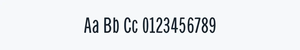 Rzeczywista próbka kroju BellySansCondensed — Aa Bb Cc 0123456789