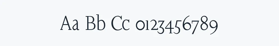 Rzeczywista próbka kroju JoaoCond-Light — Aa Bb Cc 0123456789