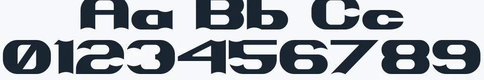 Rzeczywista próbka kroju Primo — Aa Bb Cc 0123456789