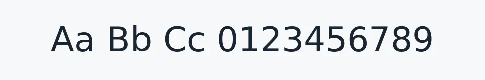 Rzeczywista próbka kroju Bitstream Vera Sans — Aa Bb Cc 0123456789