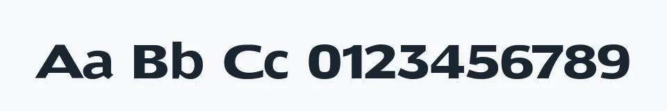 Rzeczywista próbka kroju DoradoHeadline — Aa Bb Cc 0123456789