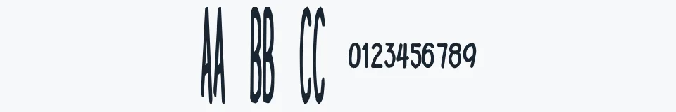 Rzeczywista próbka kroju homeboysarebackintown — Aa Bb Cc 0123456789