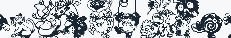 Rzeczywista próbka kroju Pokemon pixels 1 — Aa Bb Cc 0123456789