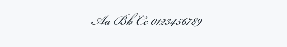 Rzeczywista próbka kroju Beautiful ES — Aa Bb Cc 0123456789