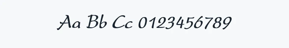 Rzeczywista próbka kroju Prescript Cn Bold Italic Italic — Aa Bb Cc 0123456789