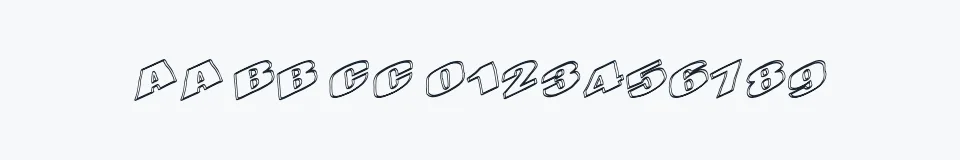 Rzeczywista próbka kroju KometenMelodie1 — Aa Bb Cc 0123456789
