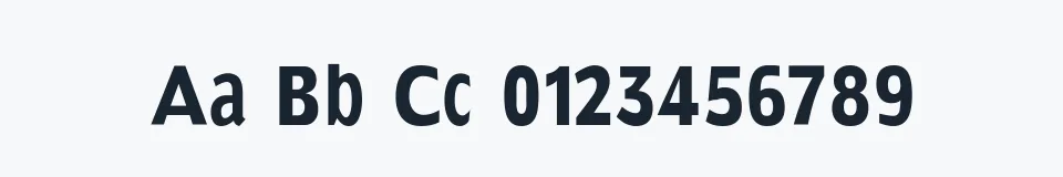 Rzeczywista próbka kroju KleinsSansCondBold — Aa Bb Cc 0123456789