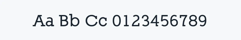 Rzeczywista próbka kroju Nilland-SmallCaps — Aa Bb Cc 0123456789