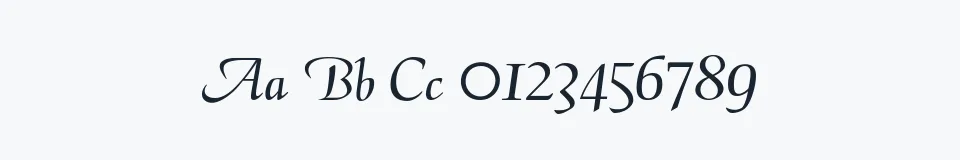 Podgląd czcionki CalligraphyFLF
