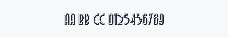 Rzeczywista próbka kroju FacetsNF — Aa Bb Cc 0123456789