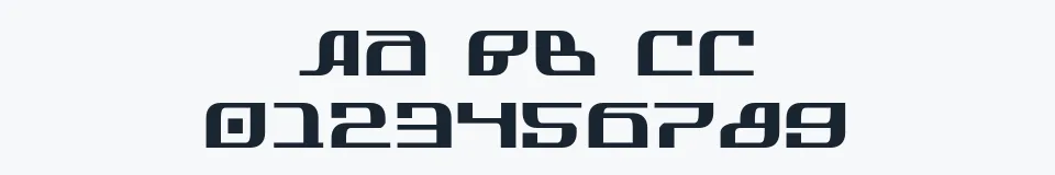 Rzeczywista próbka kroju Infinity Formula — Aa Bb Cc 0123456789