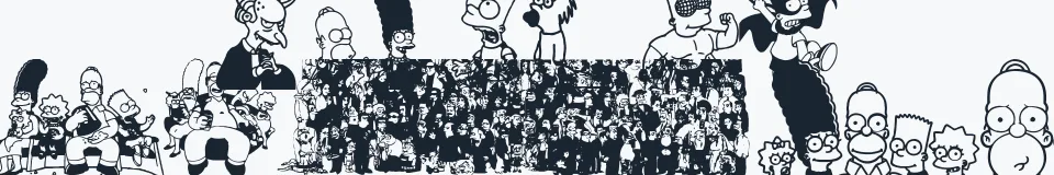 Rzeczywista próbka kroju Simpsons Treehouse of Horror — Aa Bb Cc 0123456789
