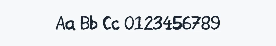 Rzeczywista próbka kroju Kelly Script — Aa Bb Cc 0123456789