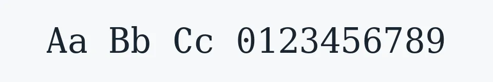 Podgląd czcionki Verily Serif Mono
