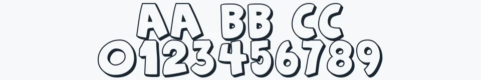 Rzeczywista próbka kroju Agent Orange — Aa Bb Cc 0123456789