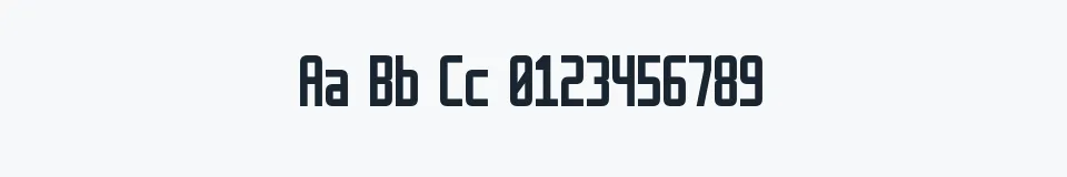 Rzeczywista próbka kroju Retriga — Aa Bb Cc 0123456789