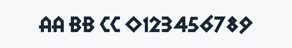 Rzeczywista próbka kroju CampGranadaNF — Aa Bb Cc 0123456789