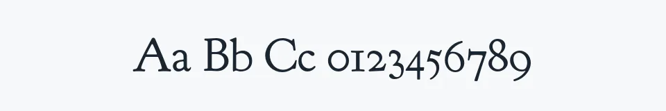 Podgląd czcionki Goudy Bookletter 1911