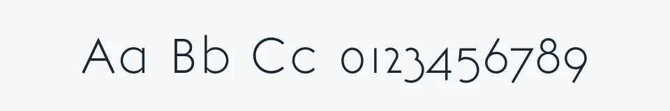 Podgląd czcionki BonvenoCF