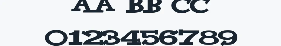 Rzeczywista próbka kroju Yahoo — Aa Bb Cc 0123456789