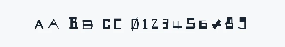 Rzeczywista próbka kroju Geek Speek — Aa Bb Cc 0123456789