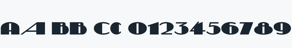 Rzeczywista próbka kroju Sesquipedalian NF — Aa Bb Cc 0123456789