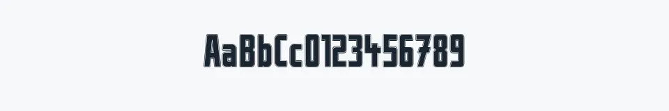 Podgląd czcionki Stahlbetontr©ger-Outline