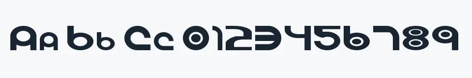 Rzeczywista próbka kroju Vocaloid — Aa Bb Cc 0123456789