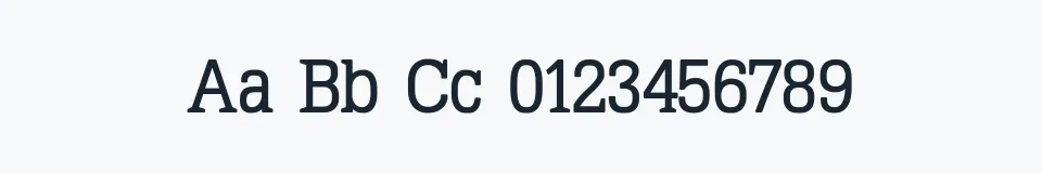 Rzeczywista próbka kroju TypoLatinserif-Bold — Aa Bb Cc 0123456789