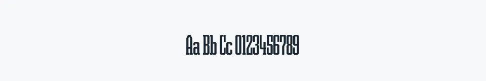 Rzeczywista próbka kroju Prometheus — Aa Bb Cc 0123456789