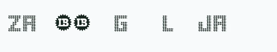 Rzeczywisty podgląd fontu houndstooth – Zażółć gęślą jaźń