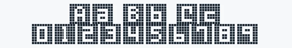 Rzeczywista próbka kroju Blockade — Aa Bb Cc 0123456789