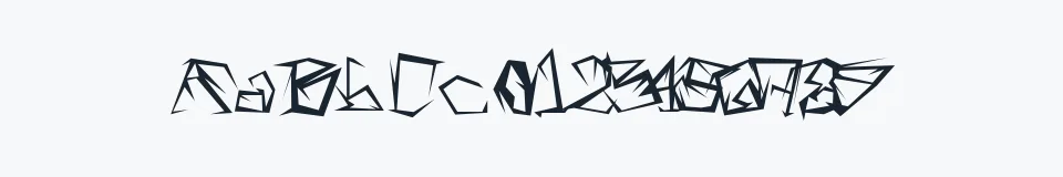 Rzeczywista próbka kroju grumble — Aa Bb Cc 0123456789