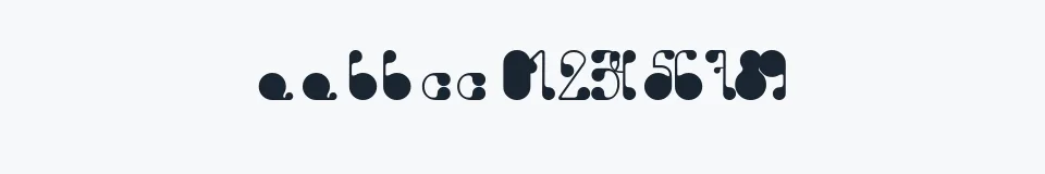 Rzeczywista próbka kroju Novich — Aa Bb Cc 0123456789