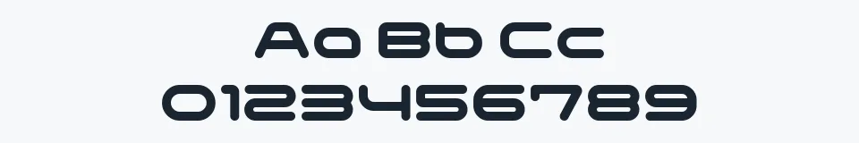 Rzeczywista próbka kroju TMExtendedNormalAl — Aa Bb Cc 0123456789