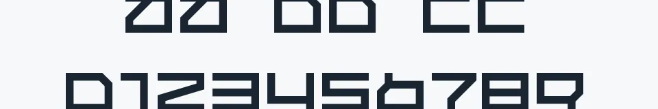 Podgląd czcionki Quer