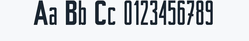 Rzeczywista próbka kroju Berta_Drug — Aa Bb Cc 0123456789