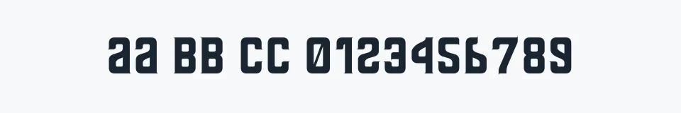 Rzeczywista próbka kroju Thailandesa — Aa Bb Cc 0123456789