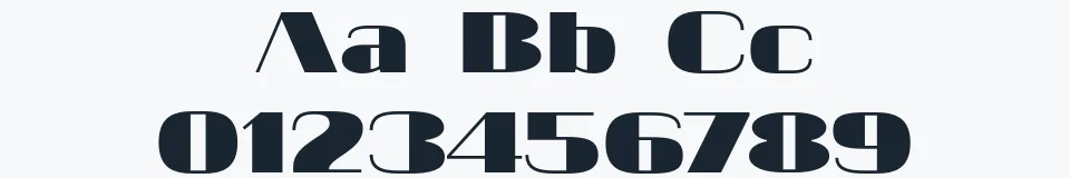 Rzeczywista próbka kroju 20 db — Aa Bb Cc 0123456789