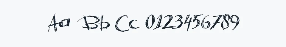 Rzeczywista próbka kroju Acacia 23 — Aa Bb Cc 0123456789