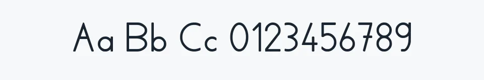 Rzeczywista próbka kroju AylaCSscript — Aa Bb Cc 0123456789